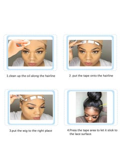Goiple 36pcs Wig Tape for Lace Wigs Double Sided Waterproof Lace Wigs Adhesive, Tape Strips for Lace Front Wig Toupee, Hairpiece Wig Tape Hair Wig Tape for Hair Extension with Hair Wax Stick Edge Control Wax  - Image 5