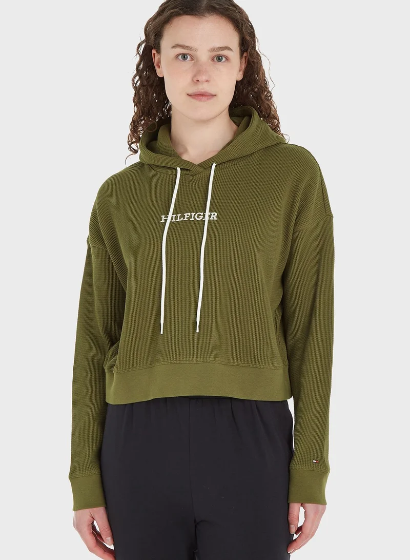 TOMMY HILFIGER Logo Drawstring Hoodie