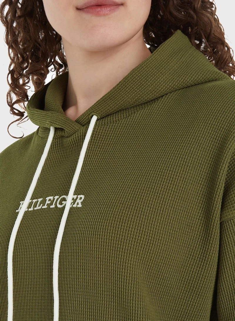 TOMMY HILFIGER Logo Drawstring Hoodie