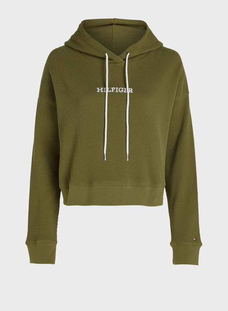 TOMMY HILFIGER Logo Drawstring Hoodie