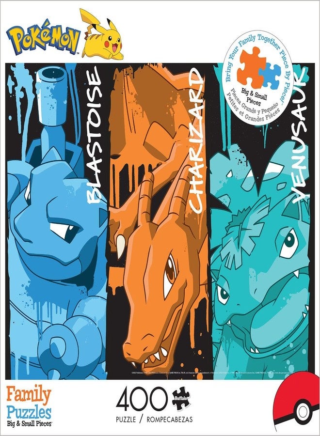 Buffalo Games - Pokemon -: Blastoise, Charizard, and Venusaur Graffiti - 400 Piece Jigsaw Puzzle for Families -Challenging Puzzle Perfect for Game Nights - Size is 21.25 x 15.00 - Image 3