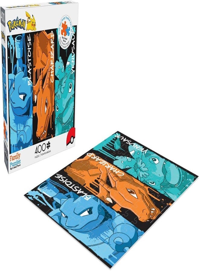 Buffalo Games - Pokemon -: Blastoise, Charizard, and Venusaur Graffiti - 400 Piece Jigsaw Puzzle for Families -Challenging Puzzle Perfect for Game Nights - Size is 21.25 x 15.00 - Image 4