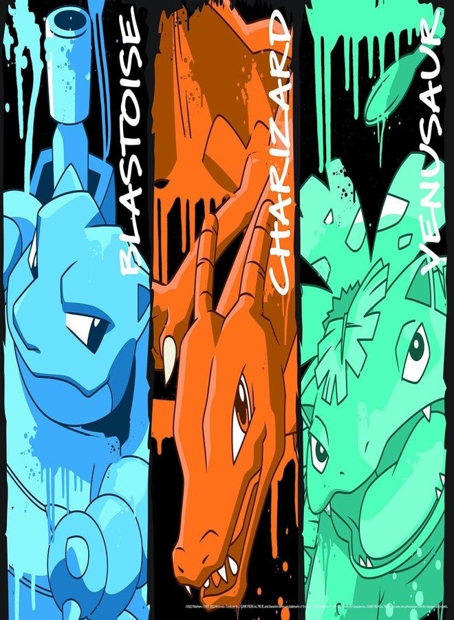 Buffalo Games - Pokemon -: Blastoise, Charizard, and Venusaur Graffiti - 400 Piece Jigsaw Puzzle for Families -Challenging Puzzle Perfect for Game Nights - Size is 21.25 x 15.00 - Image 1