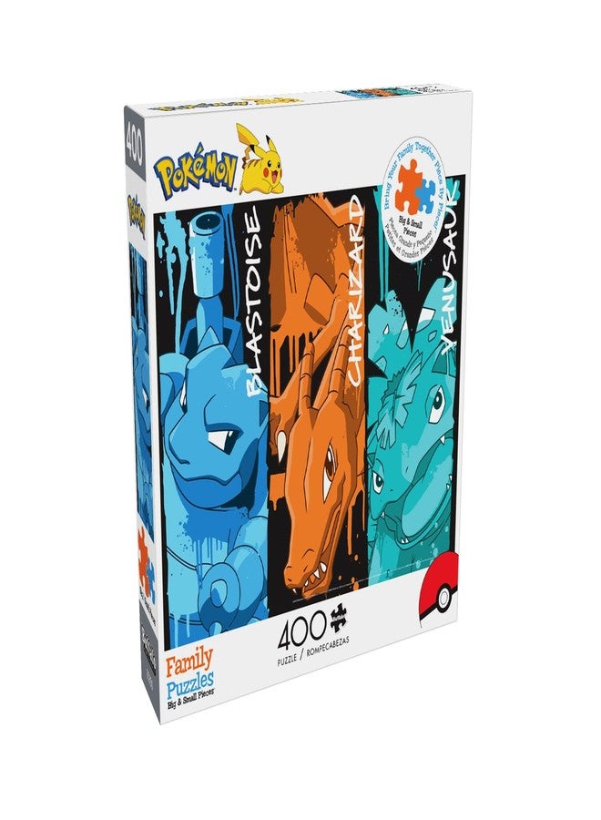 Buffalo Games - Pokemon -: Blastoise, Charizard, and Venusaur Graffiti - 400 Piece Jigsaw Puzzle for Families -Challenging Puzzle Perfect for Game Nights - Size is 21.25 x 15.00 - Image 2