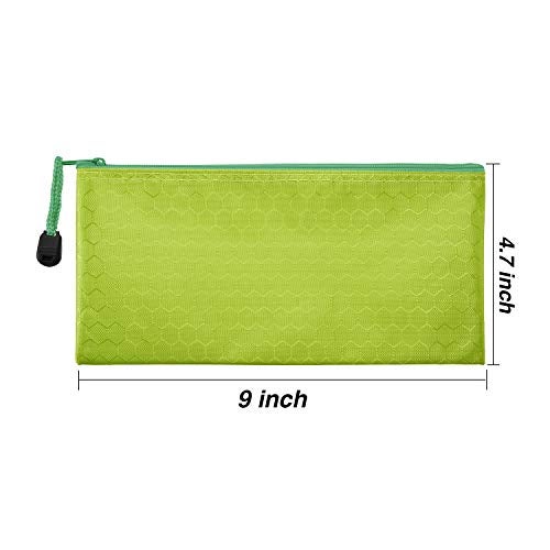 JOVITEC 12 Colors 12 Pcs Pencil Pouch Zipper Pencil Bags Bulk Waterproof Bag for Cosmetic Makeup Office Supplies and Travel Accessories - Image 3