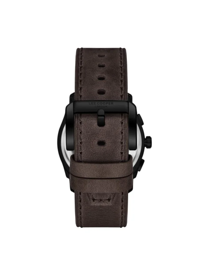 Lee Cooper Men's Leather Multi Function Watch LC08178.642 - 42 mm