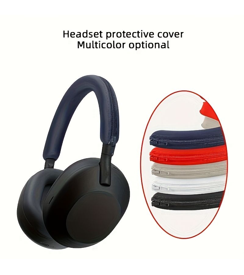 Headband Protective Cover For Over-Ear Headphones Black Storage Case - Image 1