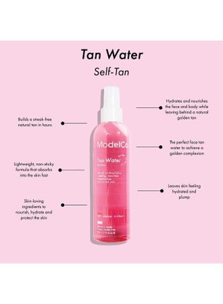ModelCo Tanning Water - Self-Tan Body Spray - Turns Skin Golden Tan Within Hours - Hydrates and Nourishes the Face and Body - No Clogged Pores, Dry Skin, or Stained Sheets and Clothes - 6.76 fl oz - pzsku/ZB0B0E51181432631C685Z/45/_/1686687293/be87f461-9735-494e-910e-a7b130100a13