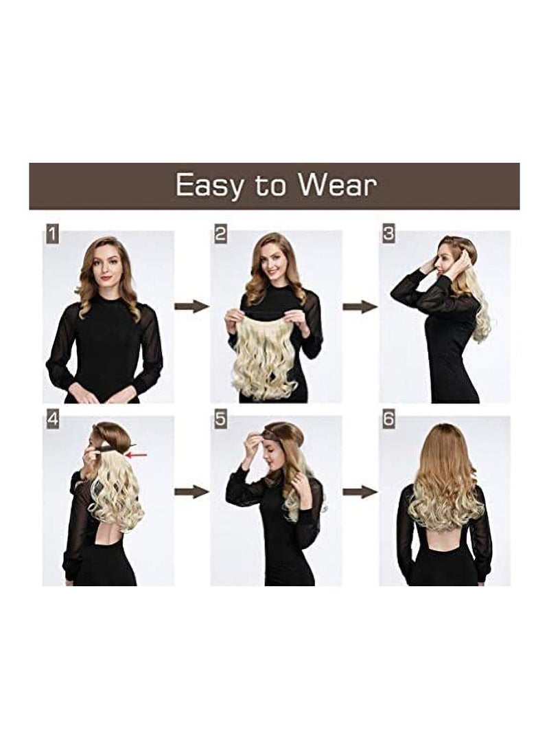 Estelle Eestelle full head one-piece long straight and Body Wave hair extension, with 5 clips, suitable for women and girls (#2M30, Body Wave) - Image 5