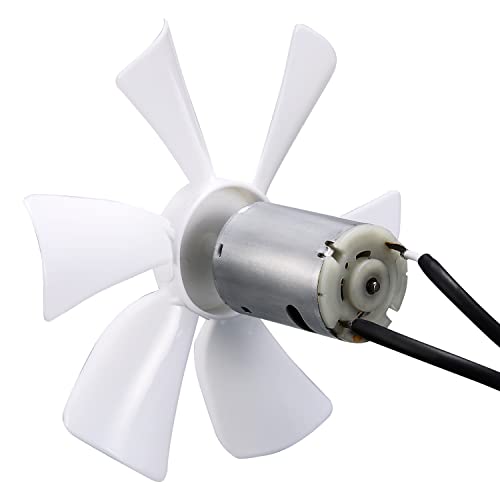 RUSFOL 6" Replacement White RV Vent Fan Blade with 12V D-Shaft Motor, Compatible with Heng's, Elixir, Ventline, Jensen - Image 4