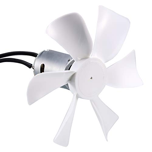 RUSFOL 6" Replacement White RV Vent Fan Blade with 12V D-Shaft Motor, Compatible with Heng's, Elixir, Ventline, Jensen - Image 5