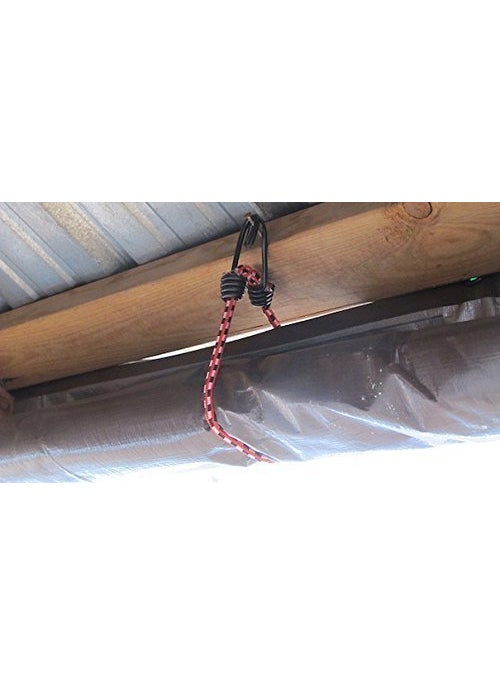 PMW Pmw - Multipurpose Ultra Flexible Bungee Rope - Luggage Strap - Bungee Cord with Metal Hooks (Multicolored, Set of 5. One Each of 4ft, 5ft, 6ft, 7ft & 8ft)  - Image 3