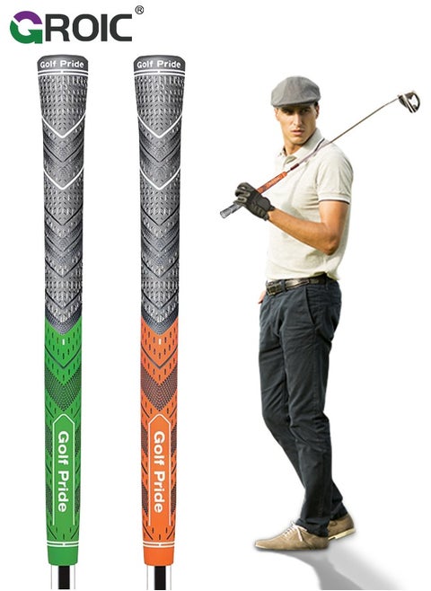 2 Pack High-performance Rubber Golf Grips,Standardsize Golf Club Grips,Classic Rubber Golf Grips,All-Weather Firm Control And High Performance Grip