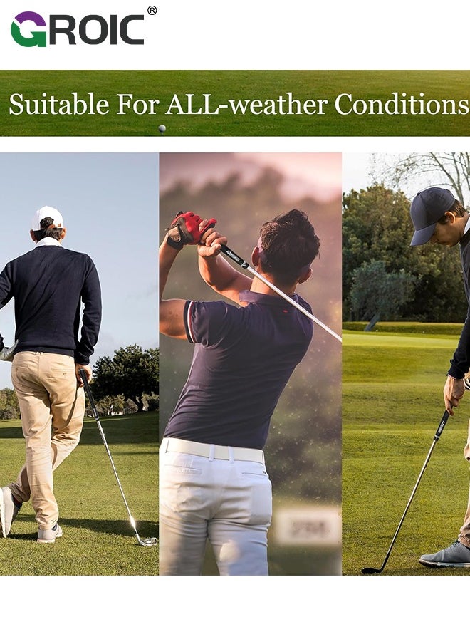 GROIC - 2 Pack High-performance Rubber Golf Grips,Standardsize Golf Club Grips,Classic Rubber Golf Grips,All-Weather Firm Control And High Performance Grip - Image 1
