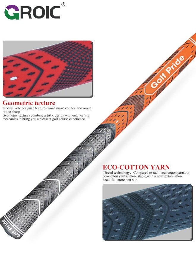 GROIC - 2 Pack High-performance Rubber Golf Grips,Standardsize Golf Club Grips,Classic Rubber Golf Grips,All-Weather Firm Control And High Performance Grip - Image 1