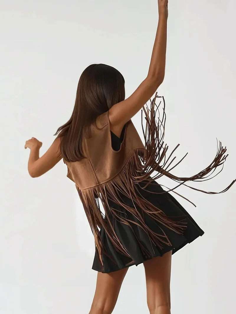 زوبعة فستان قصير ضيق بتفاصيل فيونكة