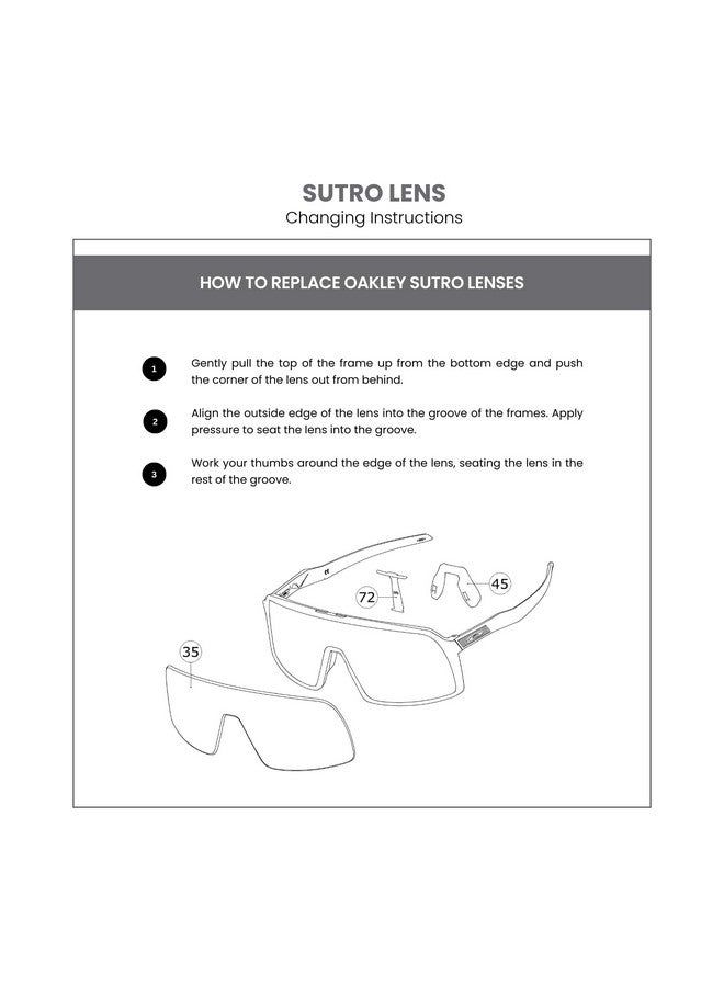 OAKLEY Original Sutro Oo9406 Prizm Tungsten Iridium Replacement Lenses For Men For Women + Bundle With Designer Iwear Care Kit - Image 4