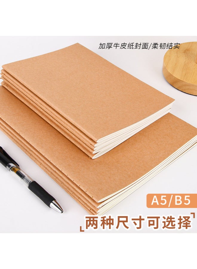 HELPS دفتر ملاحظات مكتبي B5 سميك للطلاب بسيط من ورق كرافت دفتر خط أفقي - Image 3