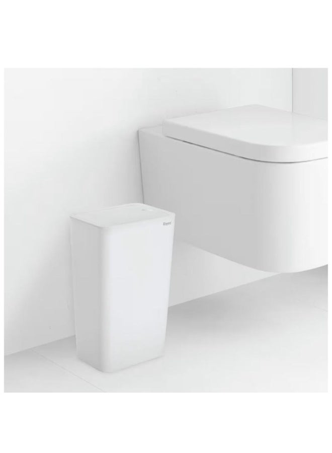 Rayen 9L Toilet Bin – Durable Snap-On Lid, Original Spanish Brand, Practical & Stylish for Bathroom & Kitchen, Keep Your Home Clean Effortlessly. - Image 1