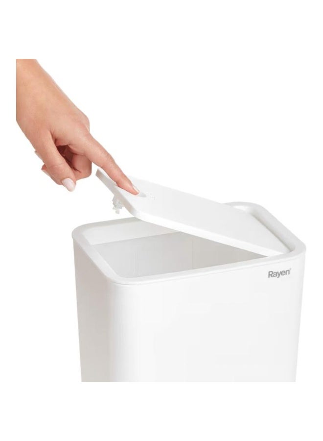 Rayen 9L Toilet Bin – Durable Snap-On Lid, Original Spanish Brand, Practical & Stylish for Bathroom & Kitchen, Keep Your Home Clean Effortlessly. - Image 3