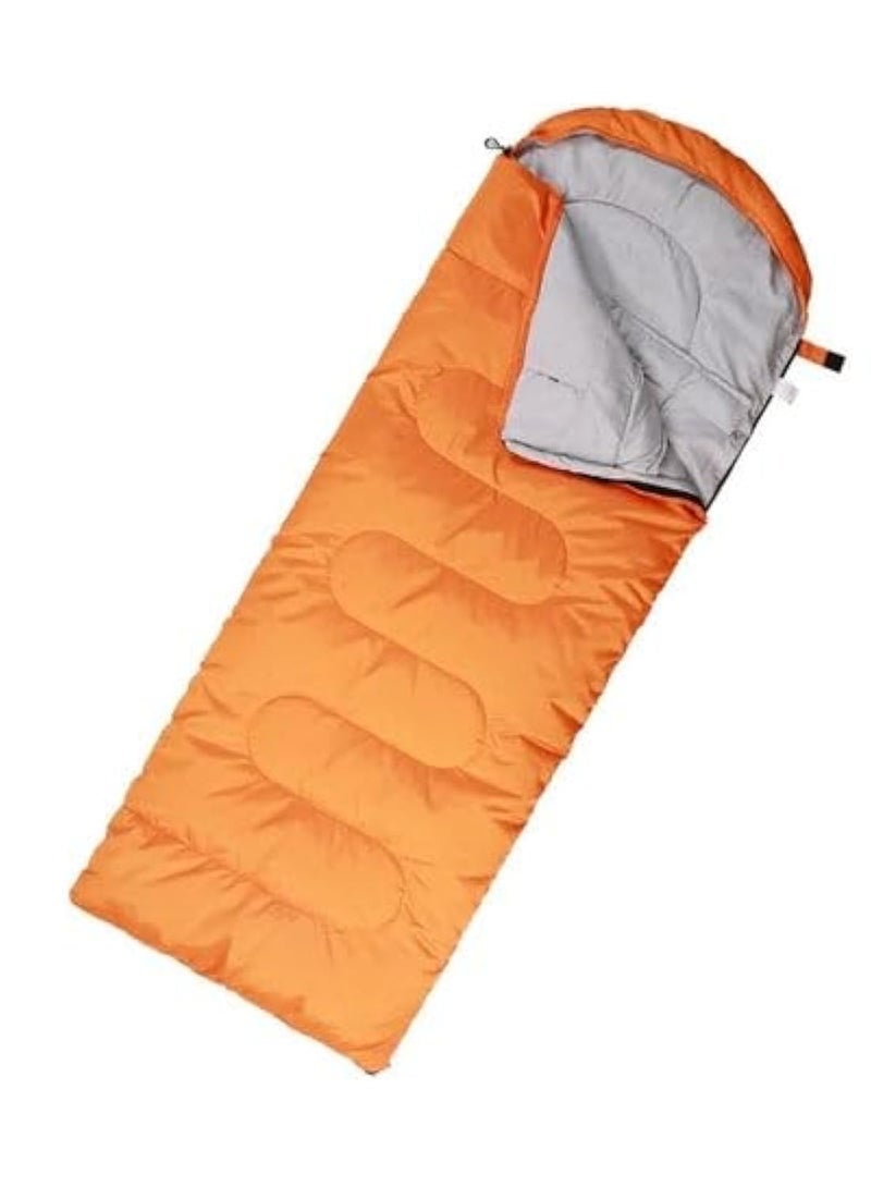 Camping Sleeping Bag - Lightweight Sleeping Bag, Waterproof Camping Gear for Travel and Outdoor (Orange)