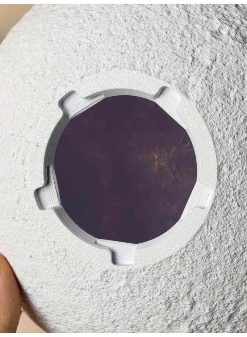 Large Moon Lamp with Wavy Stand - Image 5