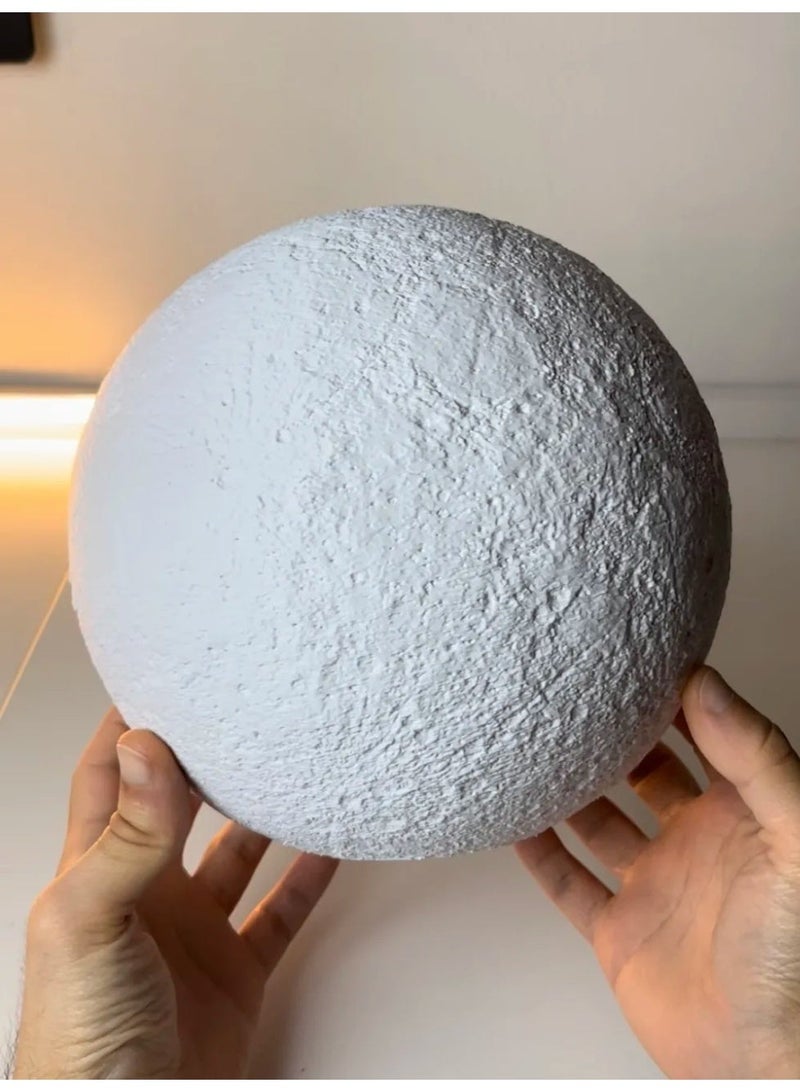 Large Moon Lamp with Wavy Stand - Image 2