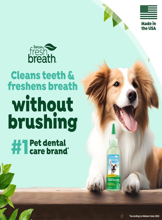 TropiClean Fresh Breath No Brushing Clean Teeth Dental & Oral Care Gel for Dogs, 4oz, Made in USA - Image 2