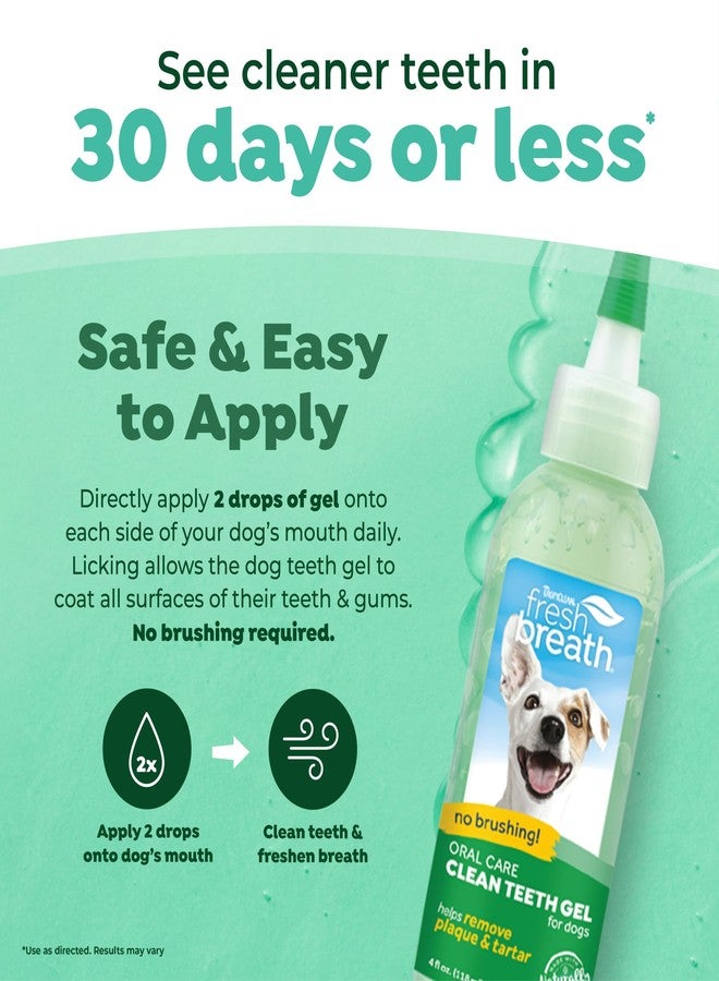 TropiClean Fresh Breath No Brushing Clean Teeth Dental & Oral Care Gel for Dogs, 4oz, Made in USA - Image 3