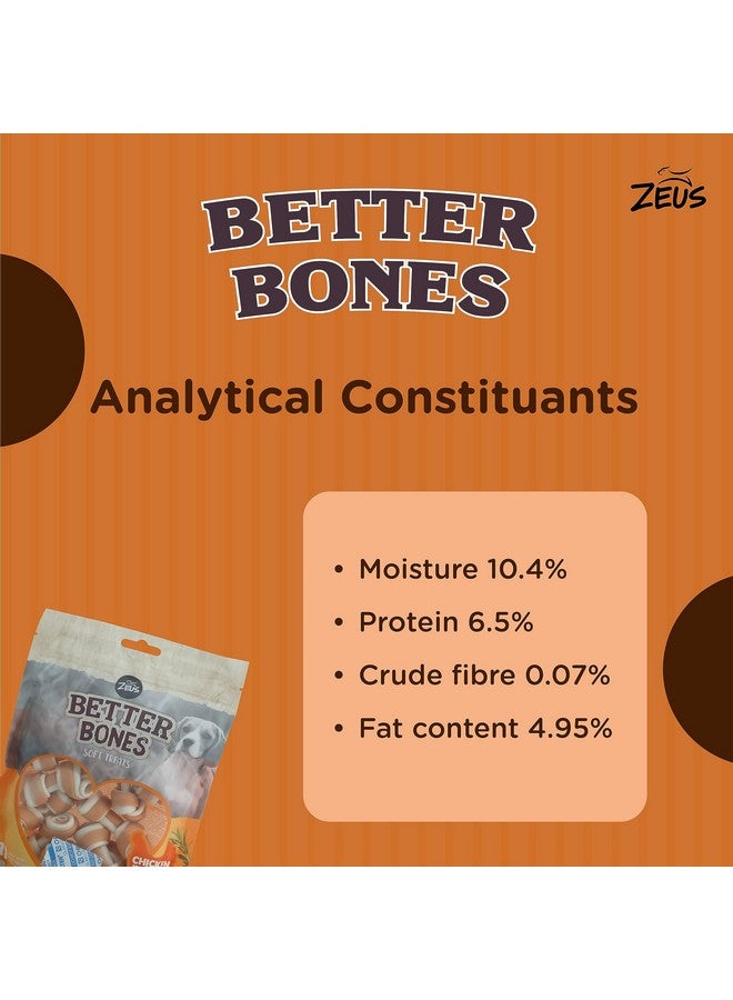 زيوس Better Bone هي مكافأة ناعمة وسهلة الهضم للكلاب يمكن تقديمها كوجبات خفيفة أو أثناء التدريب، بنكهة الدجاج والروزماري والزعتر للكلاب في جميع مراحل الحياة والسلالات - Image 4