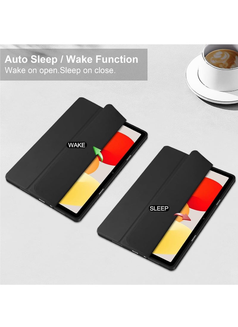 Captaintech Xiaomi Redmi Pad SE 11-inch Case (2023) – Slim Smart Cover with Auto Sleep/Wake, Pencil Holder u0026 Clear Transparent Back | Lightweight Protective Shell - Image 4