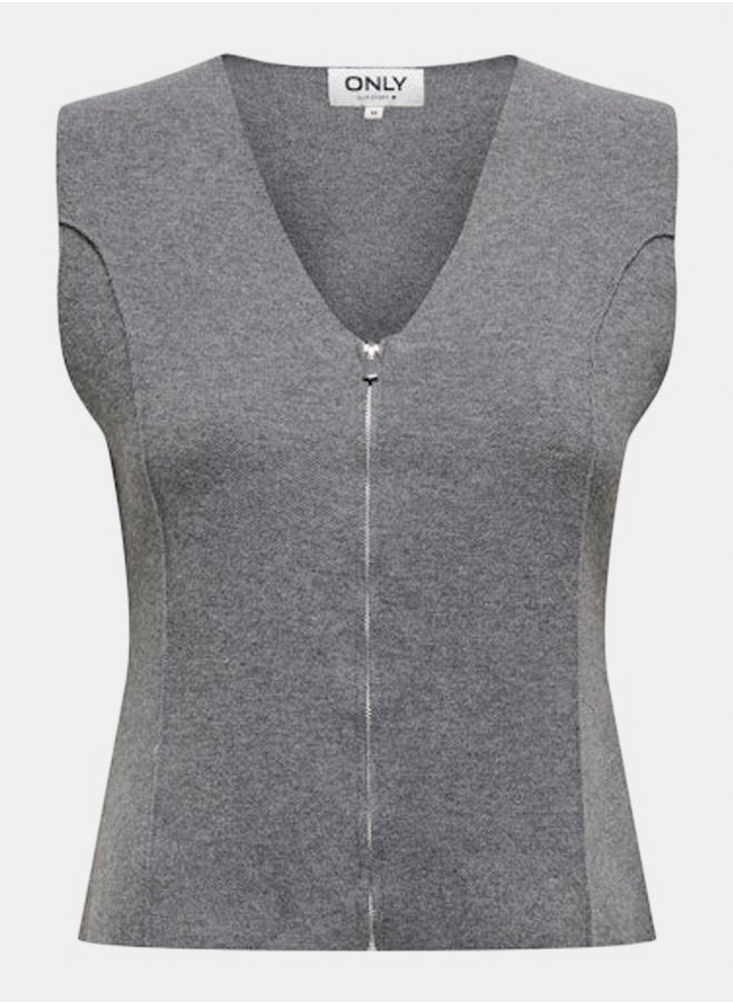 ONLY Onltrinitylife Sl Zip Waistcoat Ex Knt  - Image 1