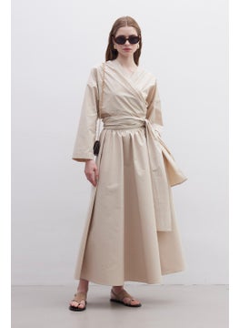 Manuka Kimono Style Premium Shirt Camel  - Image 2