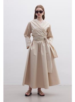 Manuka Kimono Style Premium Shirt Camel  - Image 5