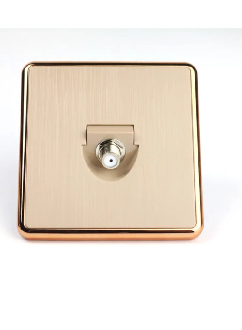SHURUQ Satellite TV Socket modern golden color original - Image 1
