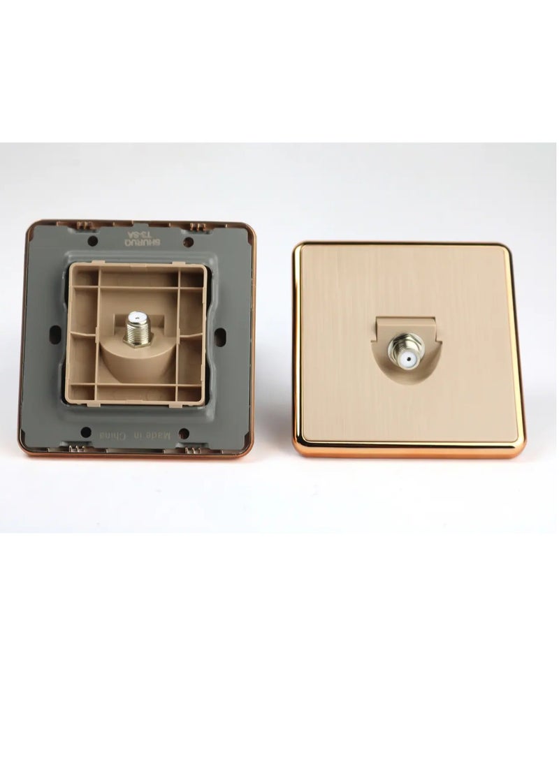 SHURUQ Satellite TV Socket modern golden color original - Image 2