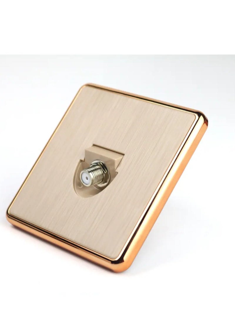 SHURUQ Satellite TV Socket modern golden color original - Image 3
