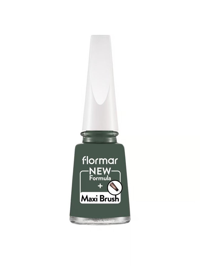 flormar Nail Enamel 11ml 453 Khaki Green - Image 3