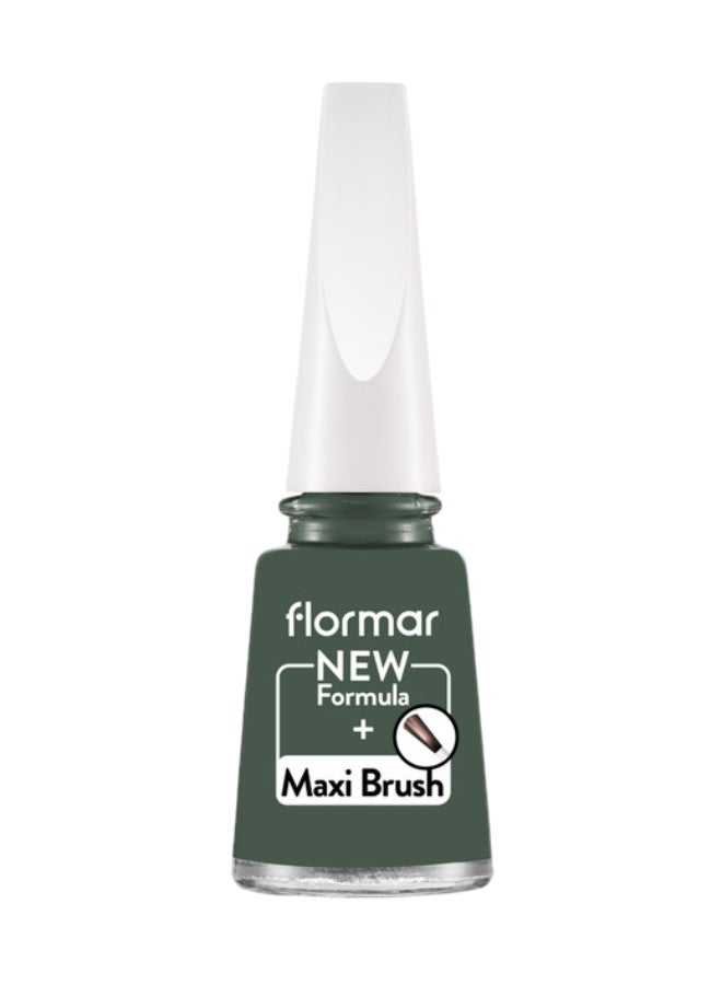 flormar Nail Enamel 11ml 453 Khaki Green - Image 1