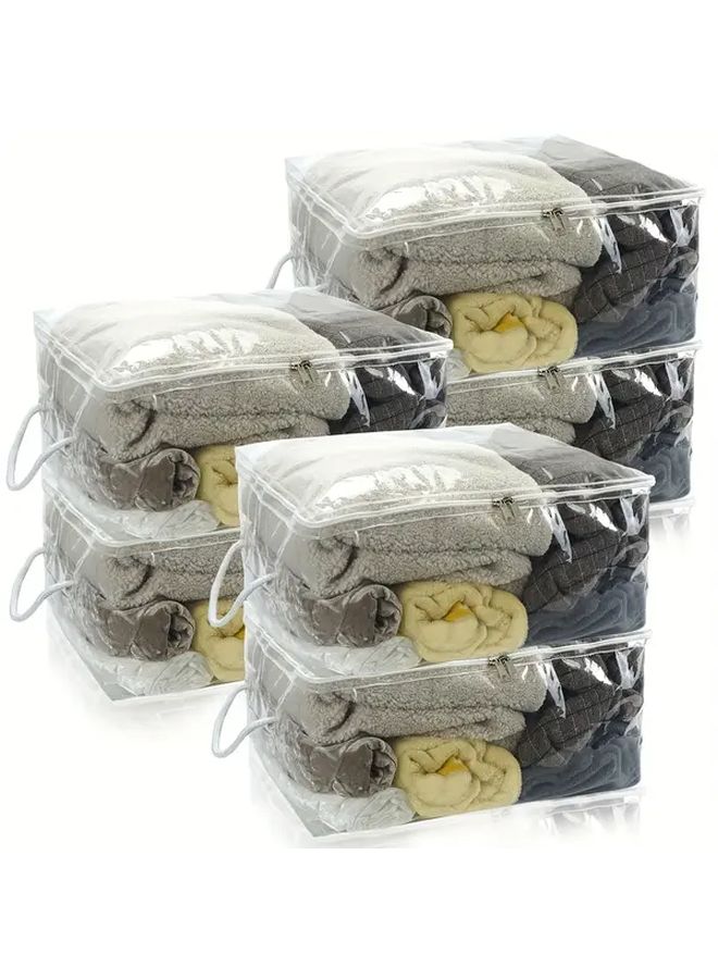 Transparent PVC Storage Bags With Zipper And Handles For Bedding Comforters Blankets Underbed Organization - Image 5