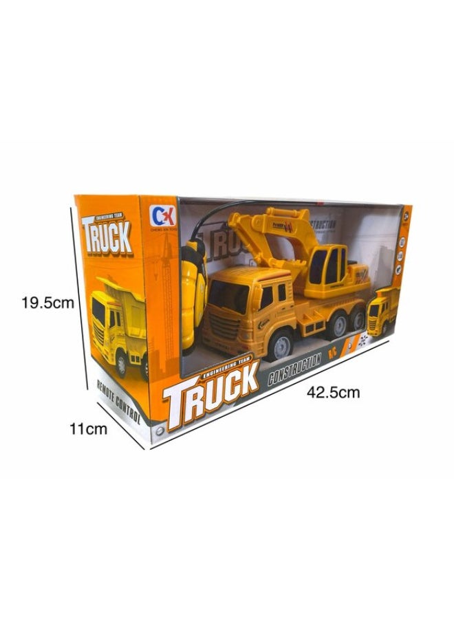 CX-Queen Remote Control Construction Truck, Yellow Kids Toy with Crane, Construction Vehicle for Kids Over 6 Years Old - Image 2