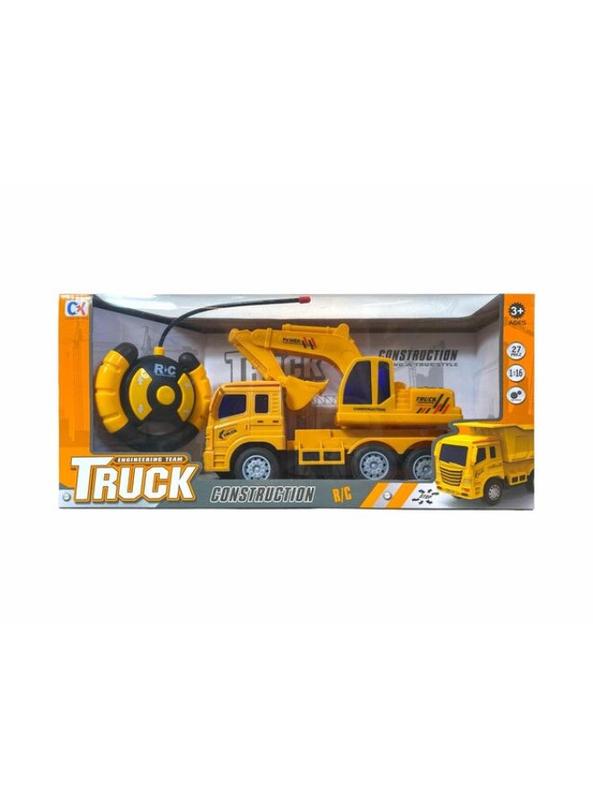 CX-Queen Remote Control Construction Truck, Yellow Kids Toy with Crane, Construction Vehicle for Kids Over 6 Years Old - Image 4