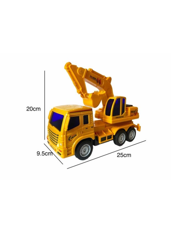 CX-Queen Remote Control Construction Truck, Yellow Kids Toy with Crane, Construction Vehicle for Kids Over 6 Years Old - Image 1
