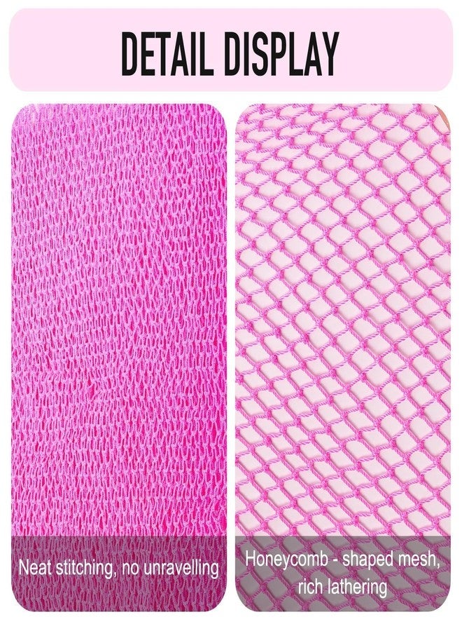 Woyinger 1PCS African Net Sponge, Magic Exfoliating Bath Sponge, Bath Accessories for Women (Purple) - Image 3