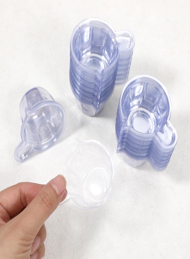 Prasacco 150 Pcs 40ml Disposable Plastic Measuring Cups, Clear Mixing Cups Multipurpose Dispensing Cup for Paint, Stain, Jewelry Making and DIY Crafts - Image 3
