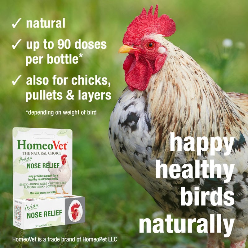 HomeoPet Avian Nose Relief, Safe and Natural Bird and Chicken Supplement, 15 Milliliters - Image 4