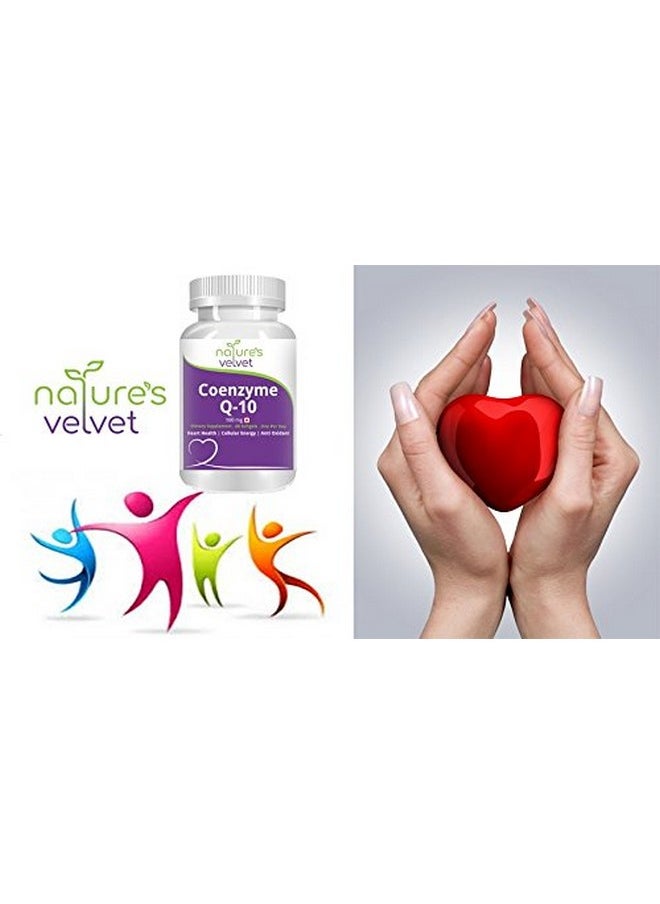 نايتشرز فيلفت - Nature's Velvet Coenzyme Q-10 غني بمضادات الأكسدة، يعزز صحة القلب ويعزز الطاقة، 60 كبسولة هلامية (عبوة من 3 قطع) - Image 1