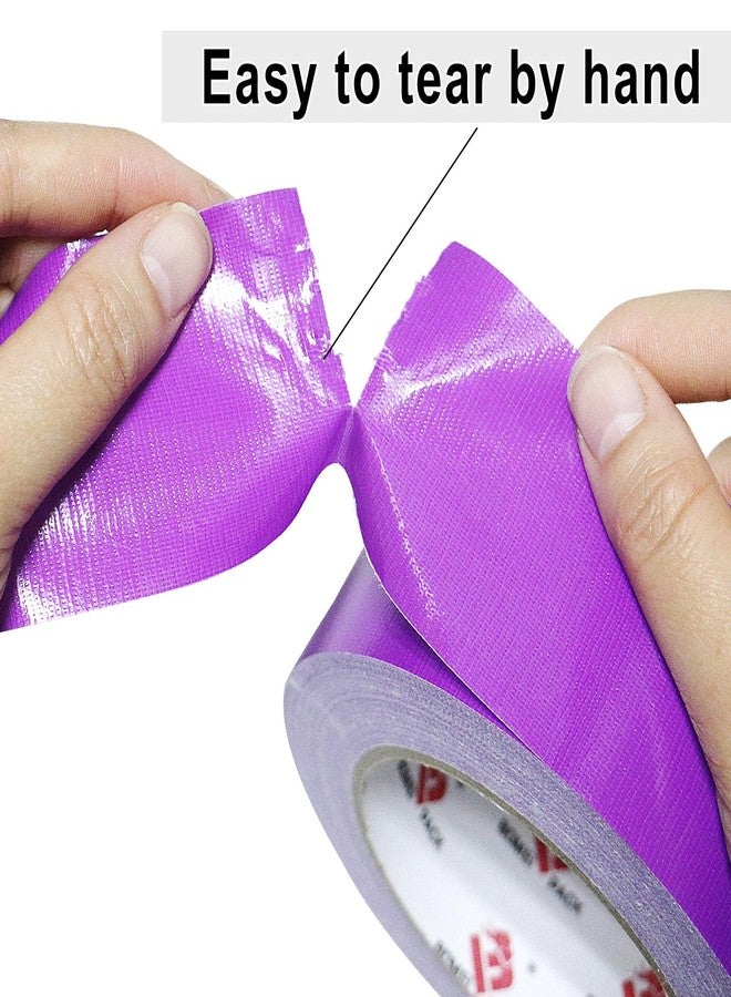 BOMEI PACK 2 Pack Purple Duct Tape Heavy Duty,9 Mil Thickness,2 Inches x 30 Yards,Strong Industrial Strength,Flexible,No Residue,Waterproof and Tear by Hand,Multi-Use for Indoor & Outdoor Repairs - Image 3