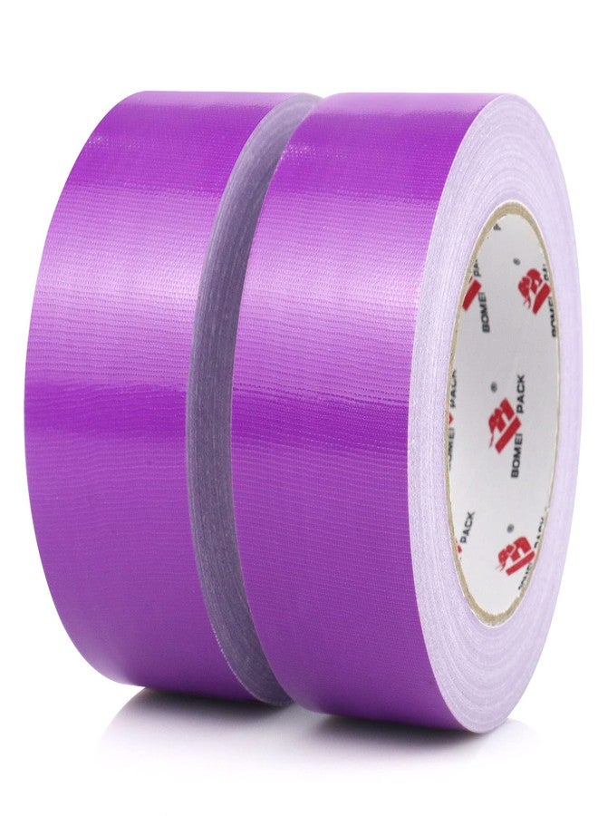 BOMEI PACK 2 Pack Purple Duct Tape Heavy Duty,9 Mil Thickness,2 Inches x 30 Yards,Strong Industrial Strength,Flexible,No Residue,Waterproof and Tear by Hand,Multi-Use for Indoor & Outdoor Repairs - Image 1