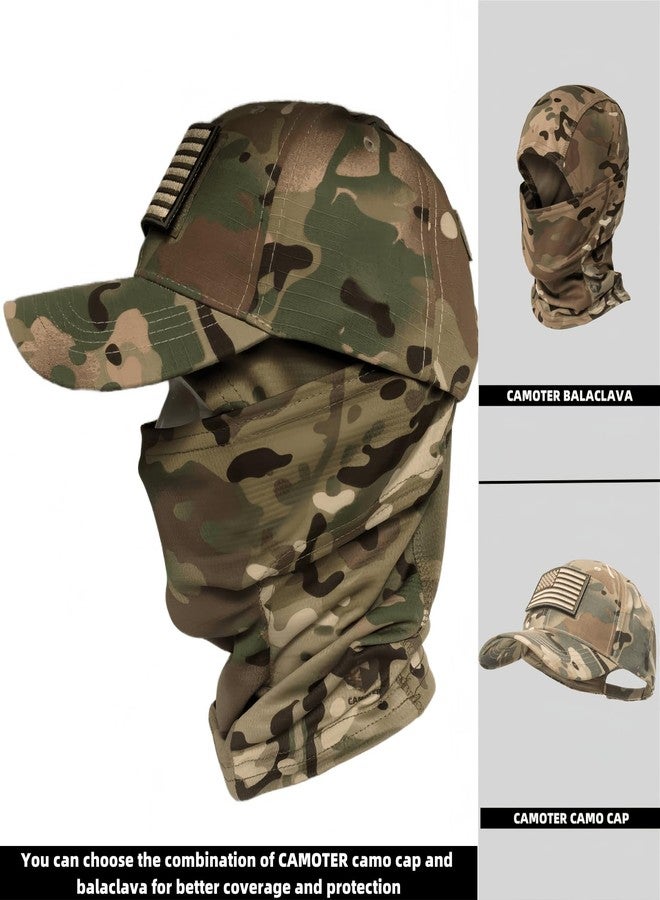 CAMOTER Camo Balaclava Ski Face Mask UV Protector for Man and Women Hunting Fishing Motorcycle Windproof&Military Tactical (Polyester, Green) - Image 5